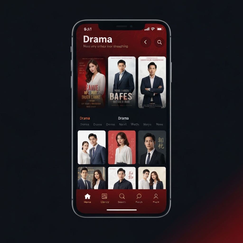 BullDrama home screen with featured shows